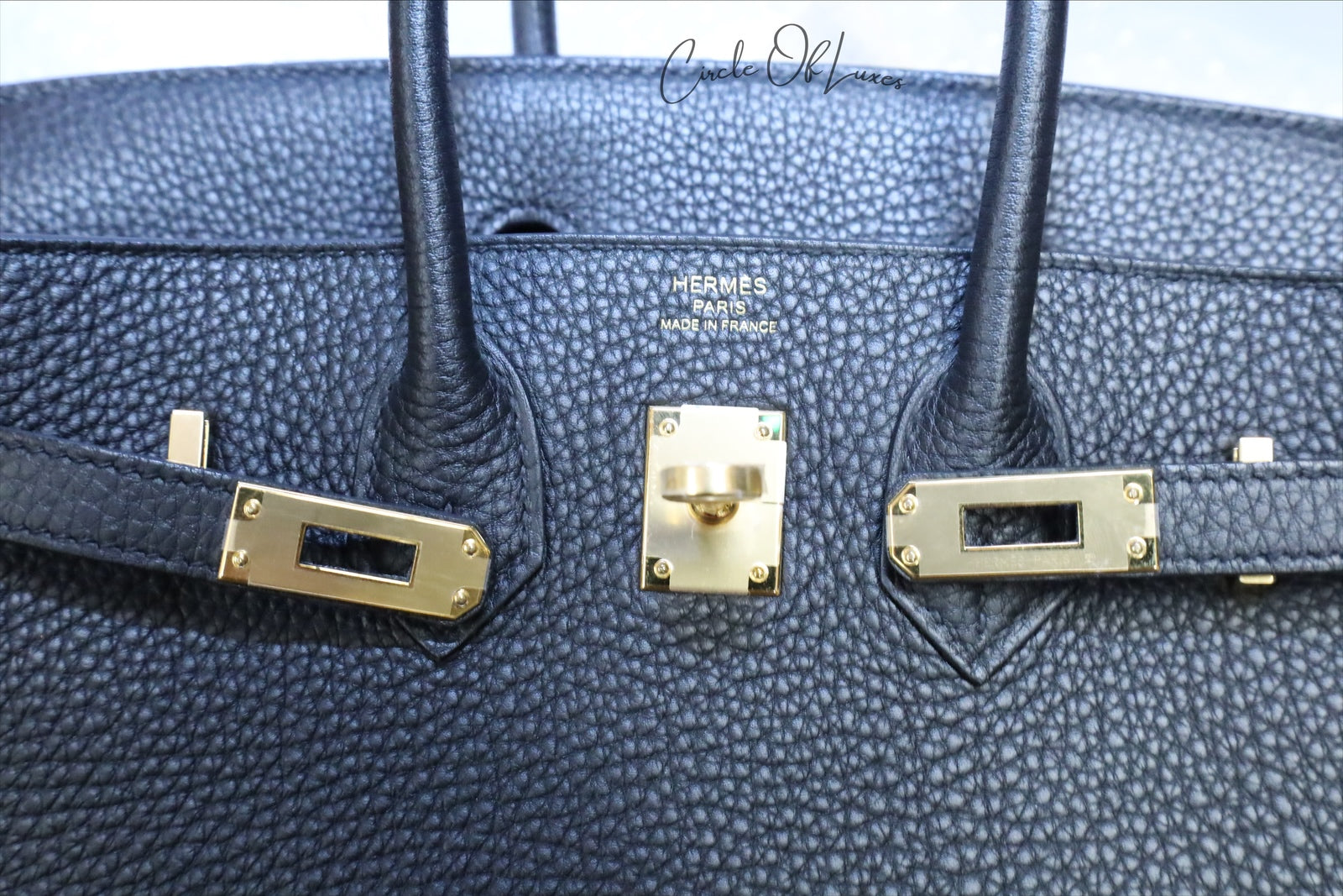 HERMES BIRKIN 25 NOIR GHW TO GO STAMP U