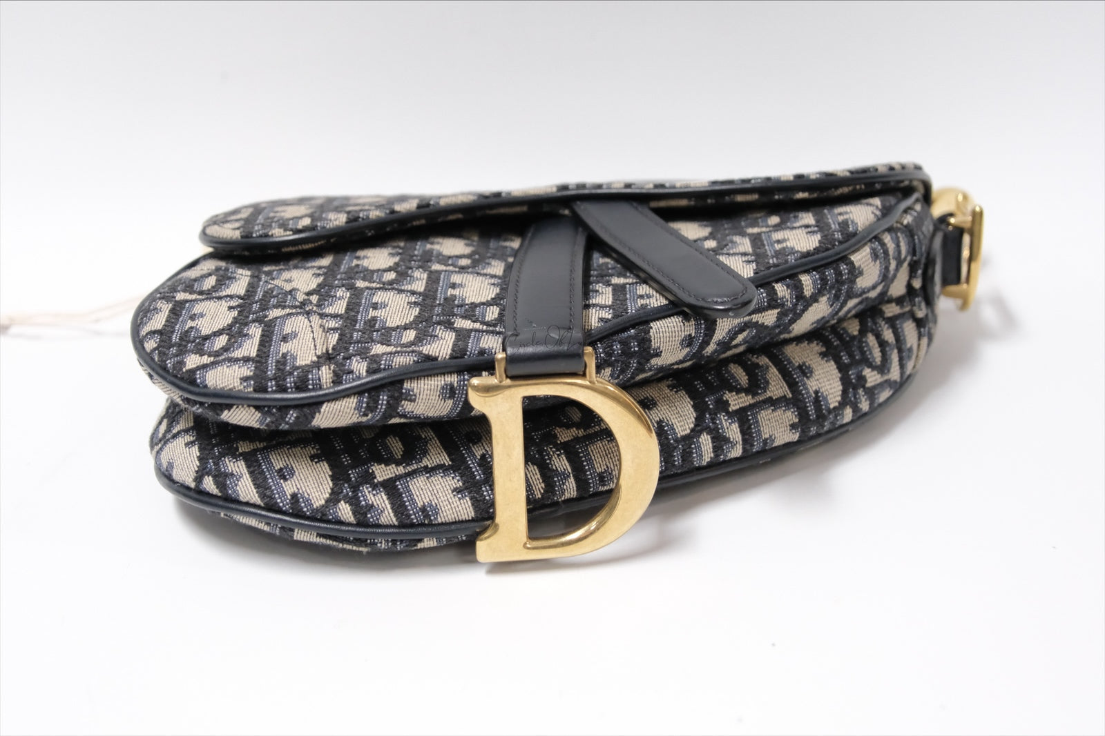 DIOR MINI SADLE BLUE OBLIQUE