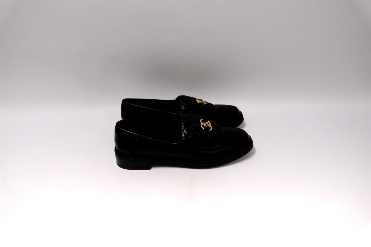 CHANEL LOAFER BLACK SIZE 41