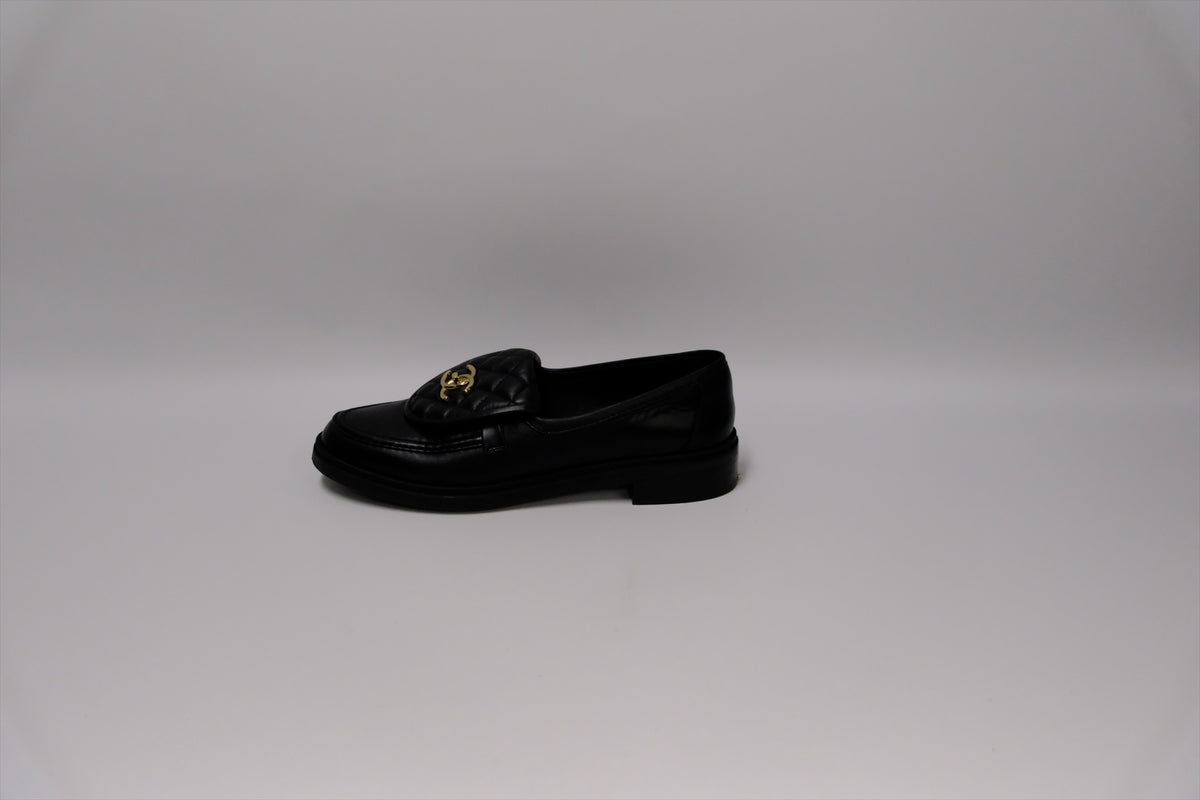CHANEL LOAFER BLACK SIZE 41
