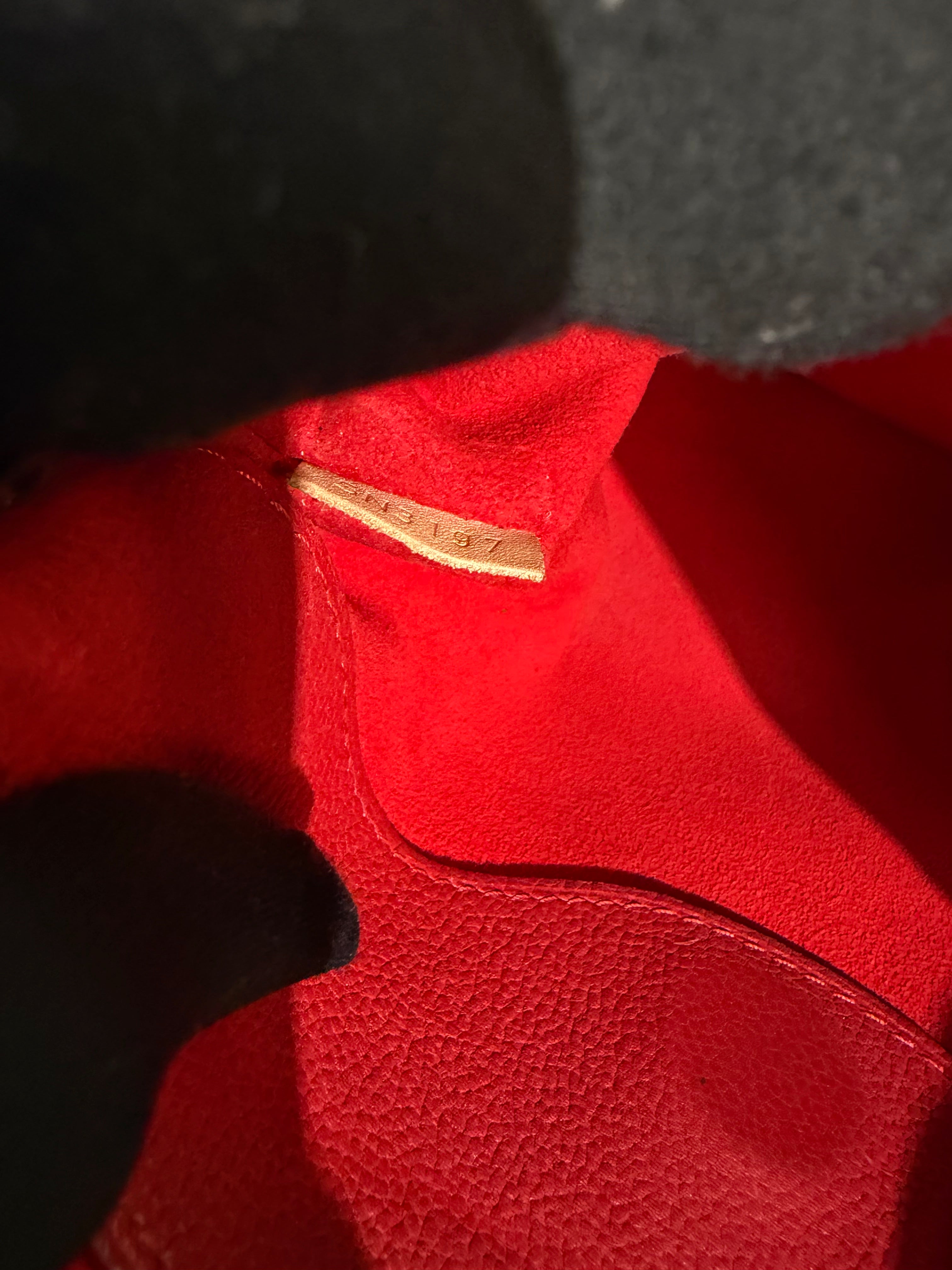 LOUIS VUITTON PALLAS BB MONOGRAM /RED