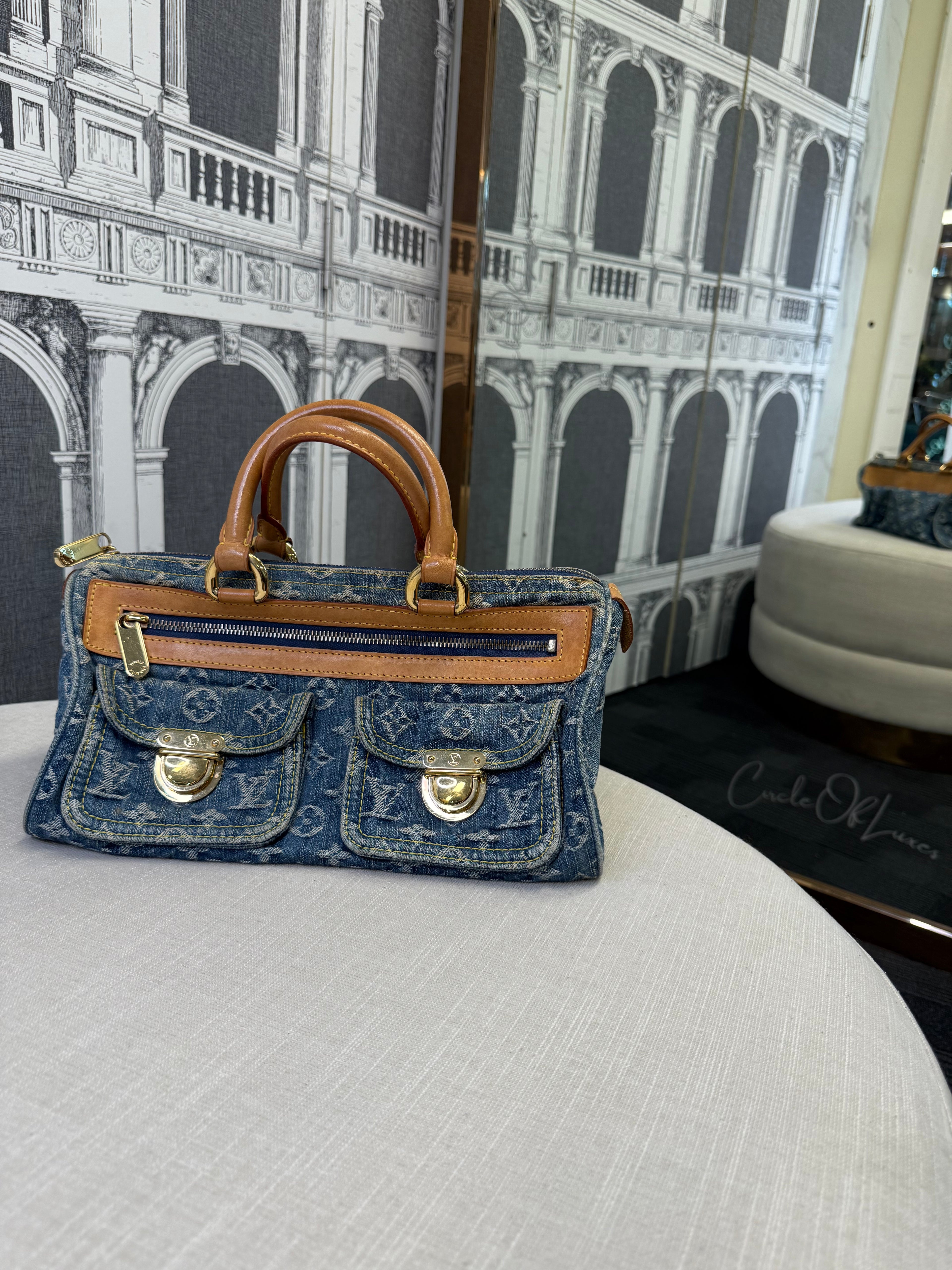 LOUIS VUITTON SPEEDY NOE  DENIM