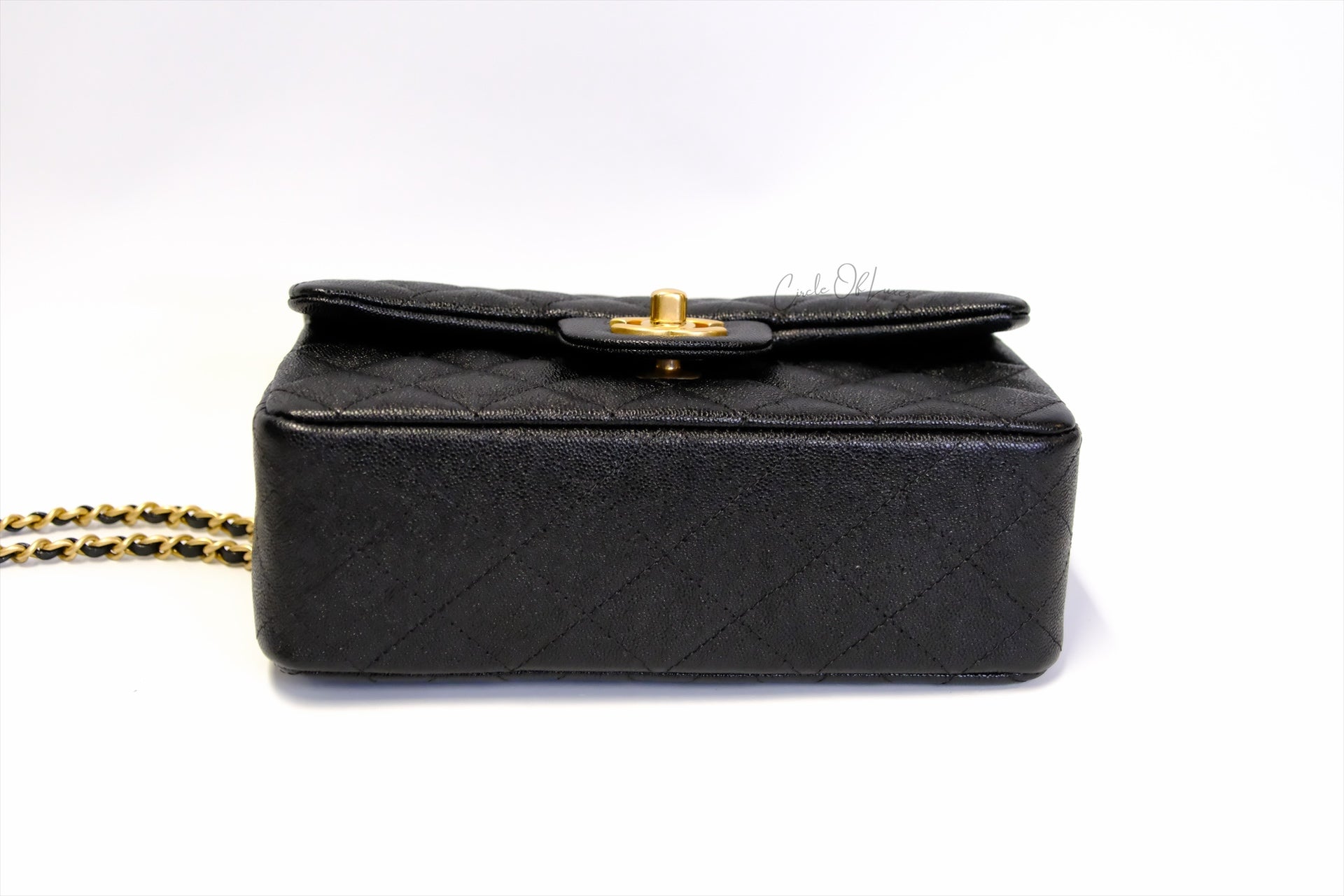 CHANEL MINI RECTANGLE BLACK  GHW