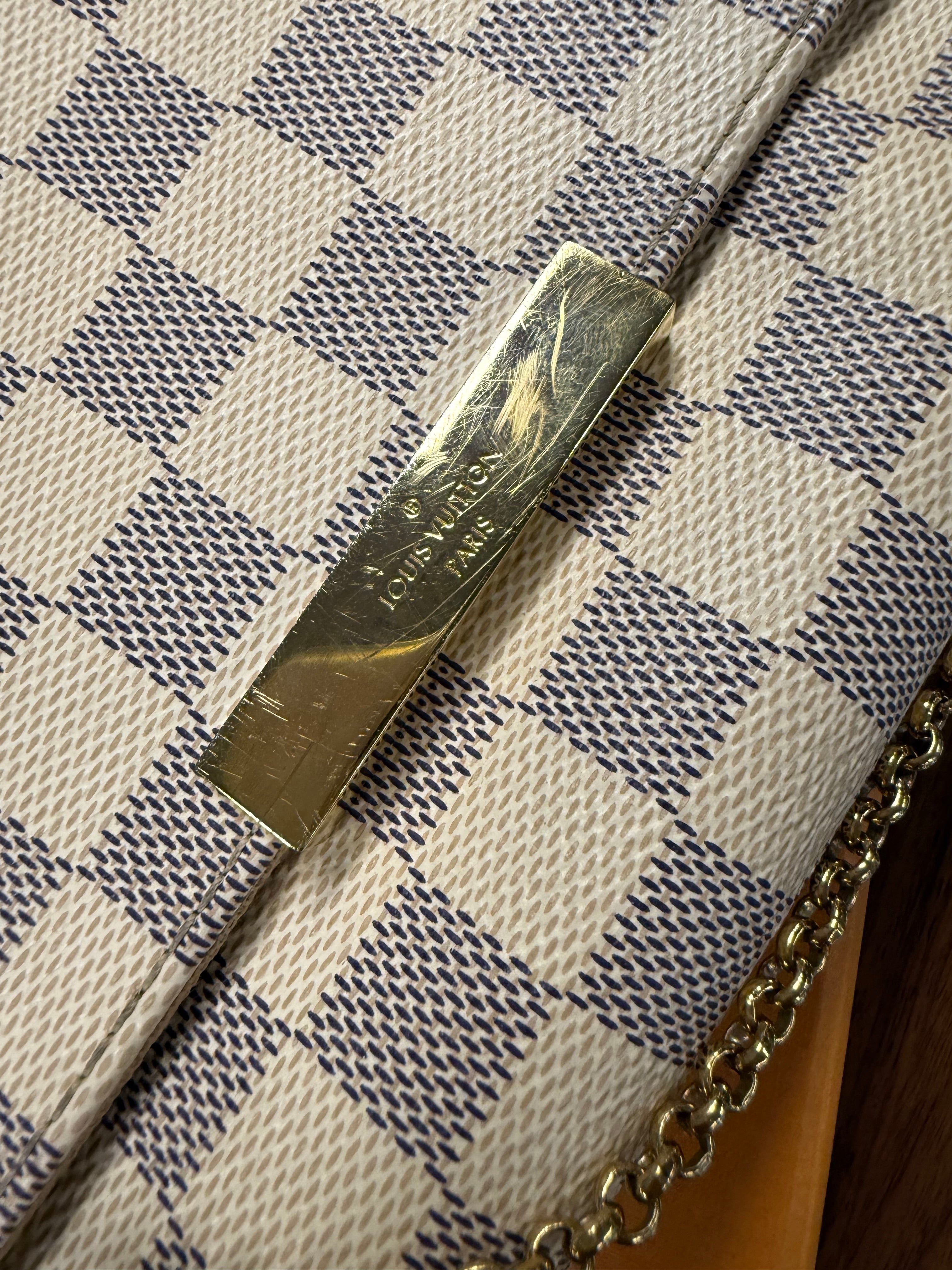 LOUIS VUITTON FAVORITE MM DAMIER AZUR