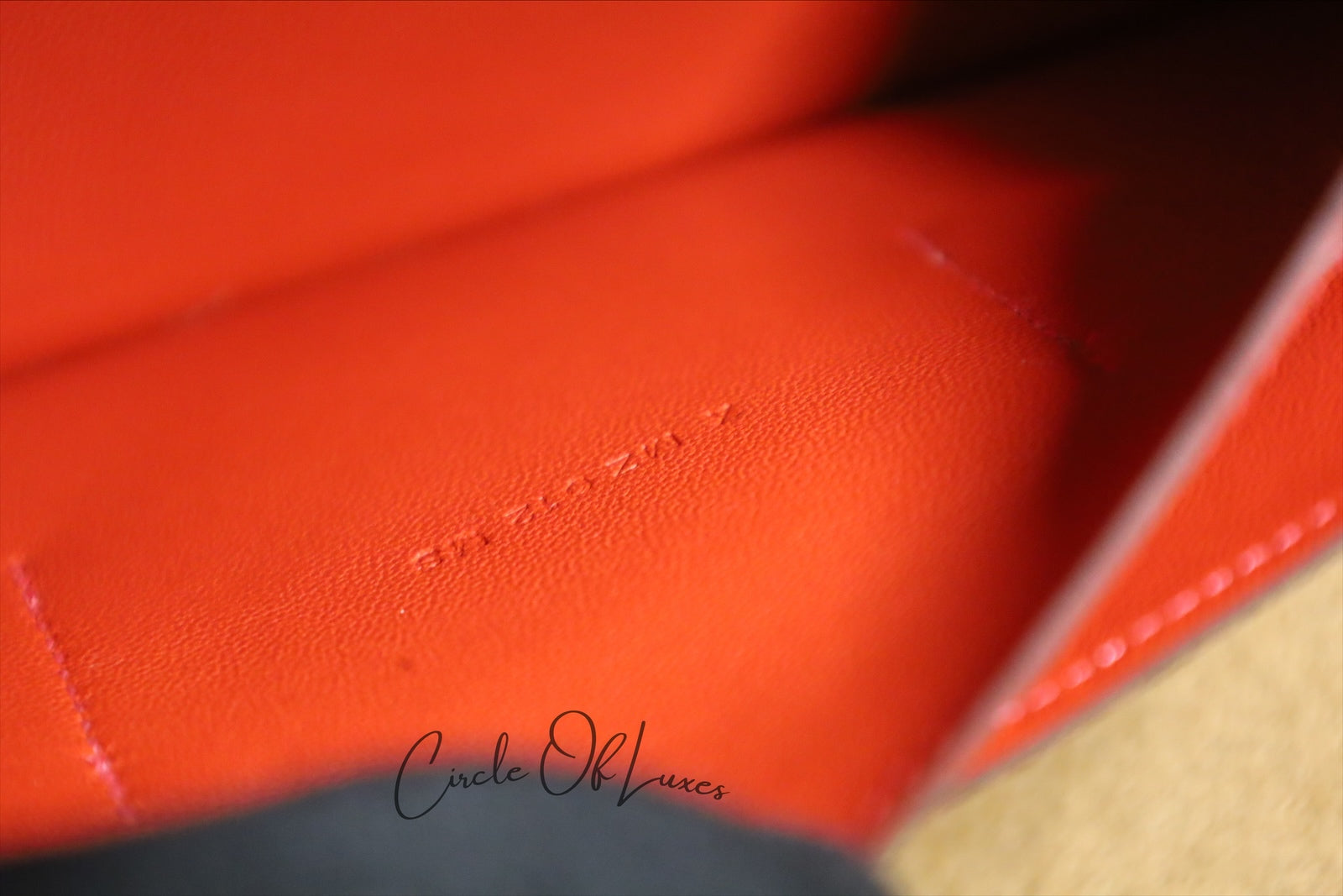 HERMES WALLET RED DOGON