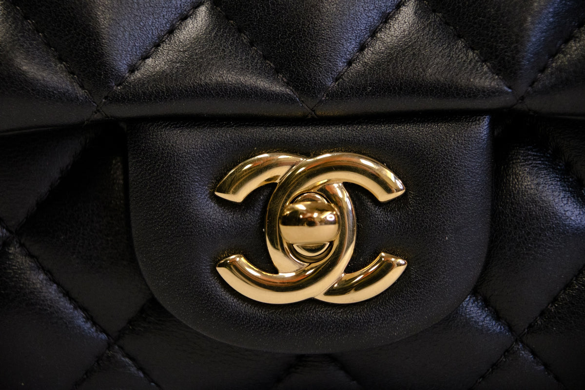 CHANEL MINI SQUARE LAMBSKIN GHW