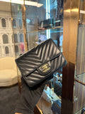 MINI CHEVRON BLACK LAMSKIN GHW