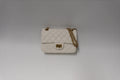 CHANEL MINI REISSUE CALFSKIN WHITE CREAM GBHW  CODECHIP