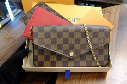FELEICE POCHETTE DAMIER EBEN ,FULLSET