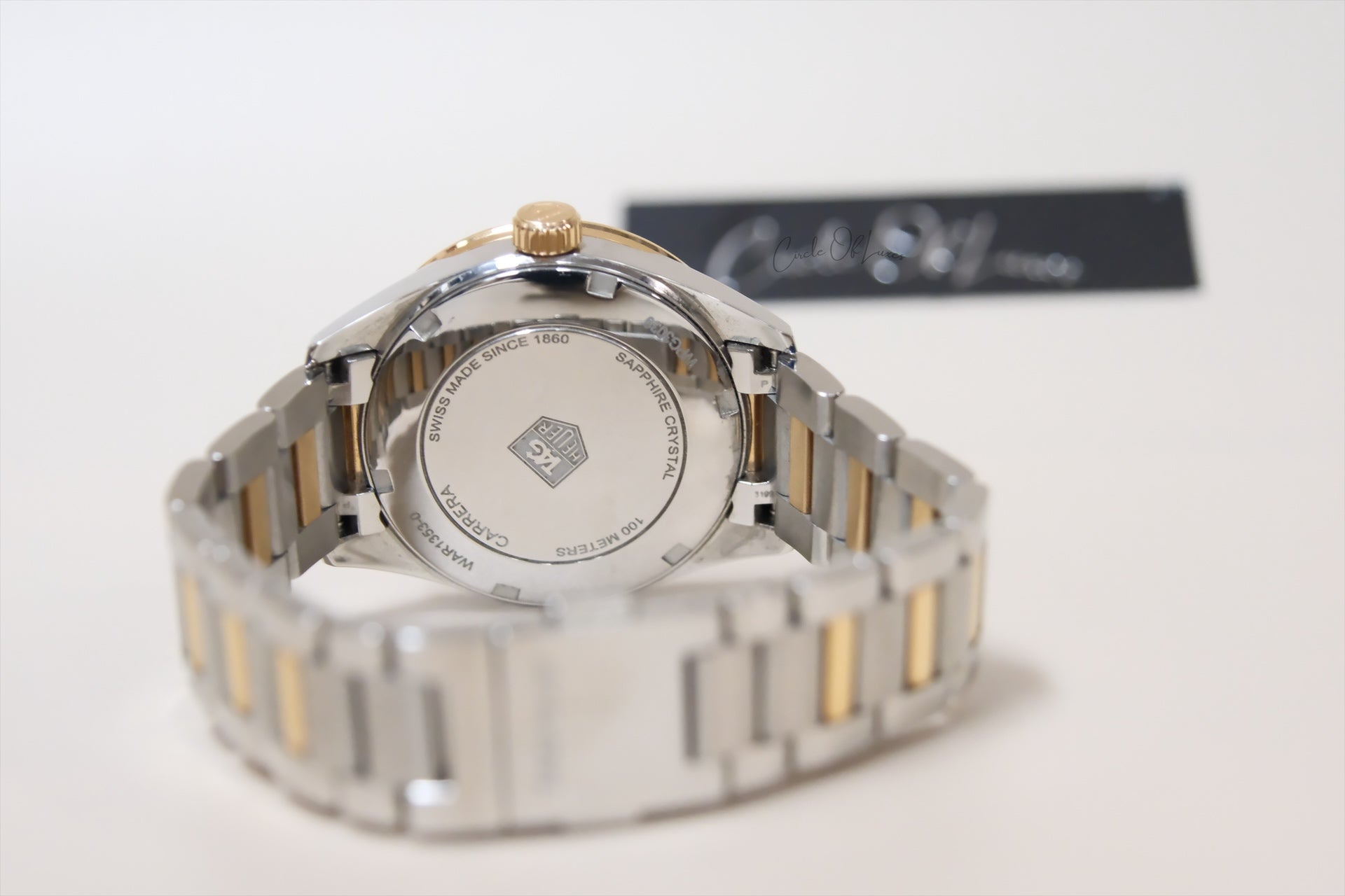 TAGHEUER 32mm CARRERA TWO TONE DIAMONDS BEZELS MOP
