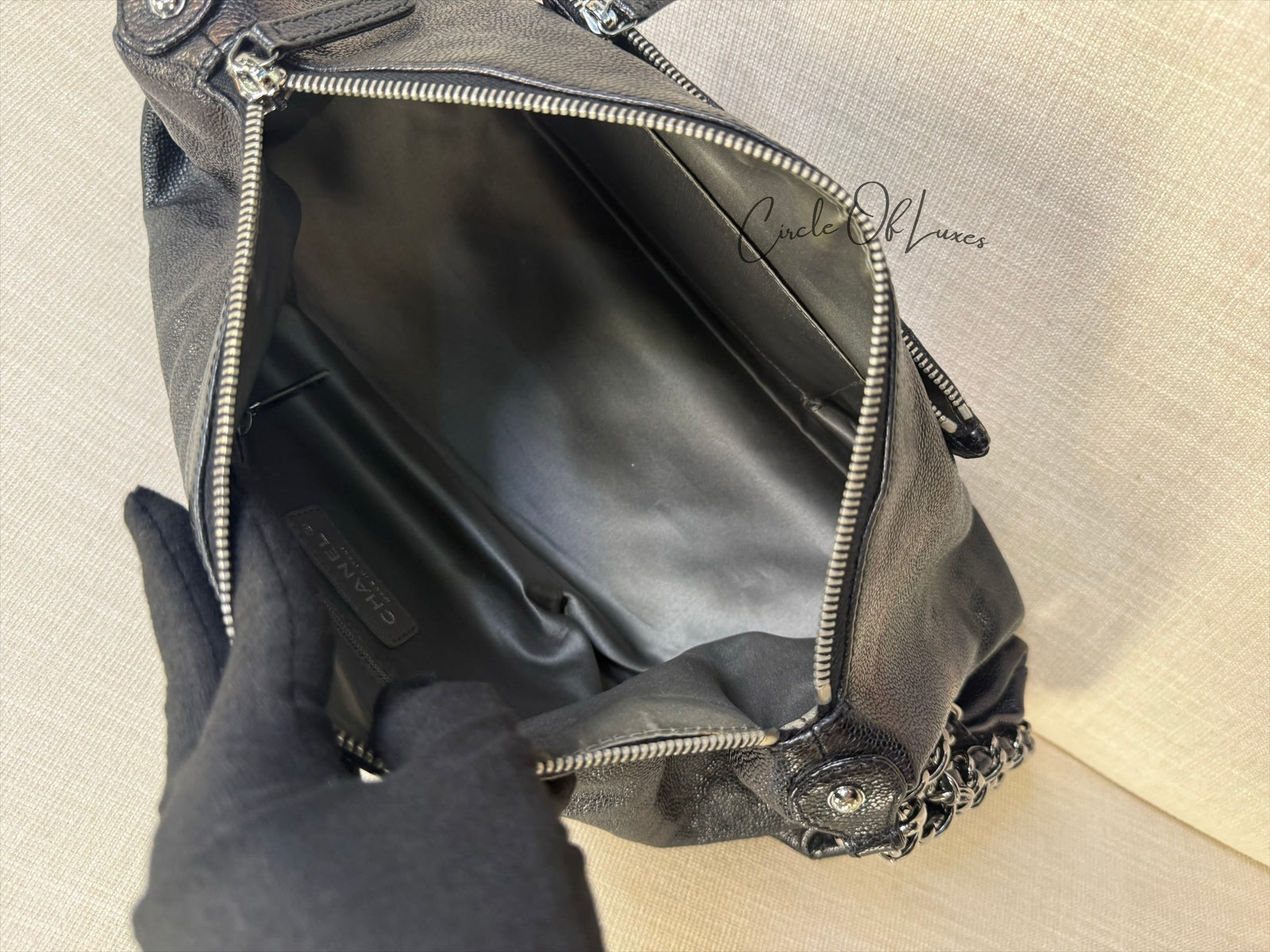 POCKET IN THE CITY CAVIAR BLACK METAL HW