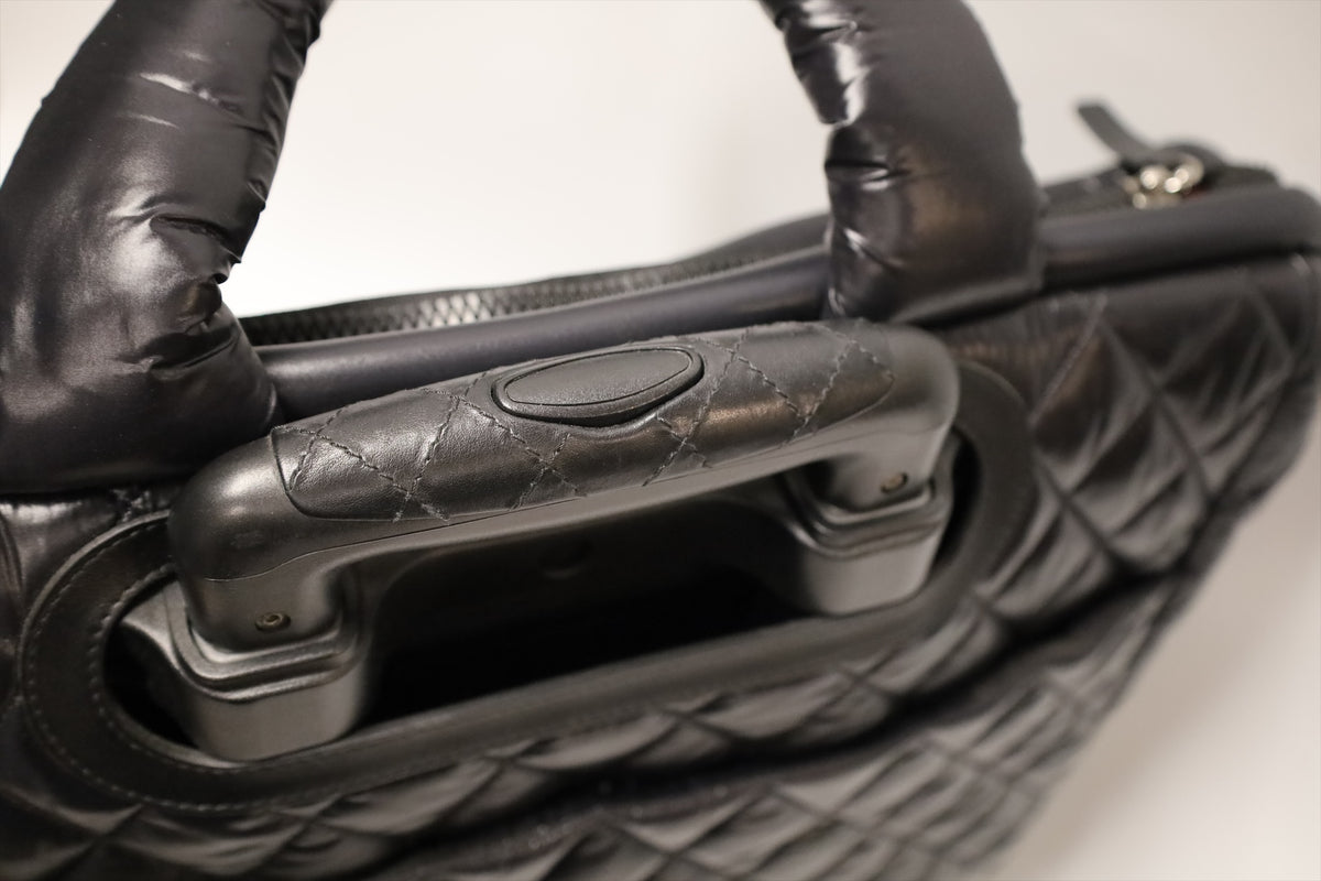 Chanel Coco Cocoon Quilted Trolley Black Nylon