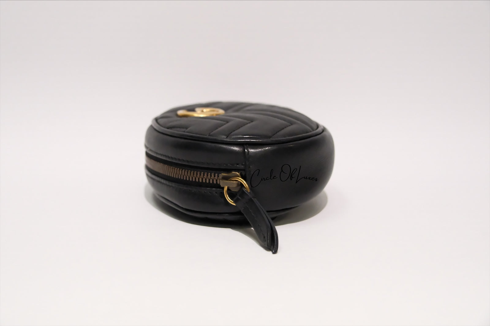 GUCCI MARMONT BUMBAG BLACK MATELASSE