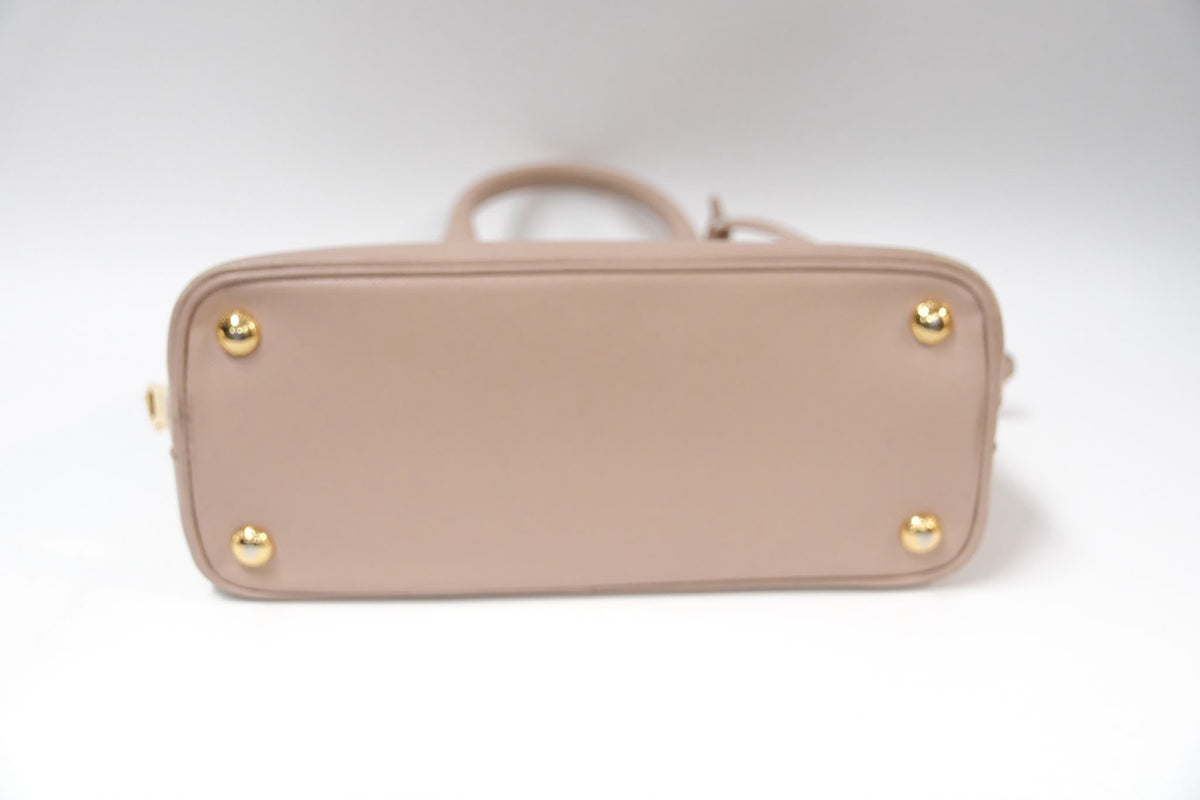 Prada Promenade Small Bag  Powder Pink Saffiano Leather & Gold Tone Hardware