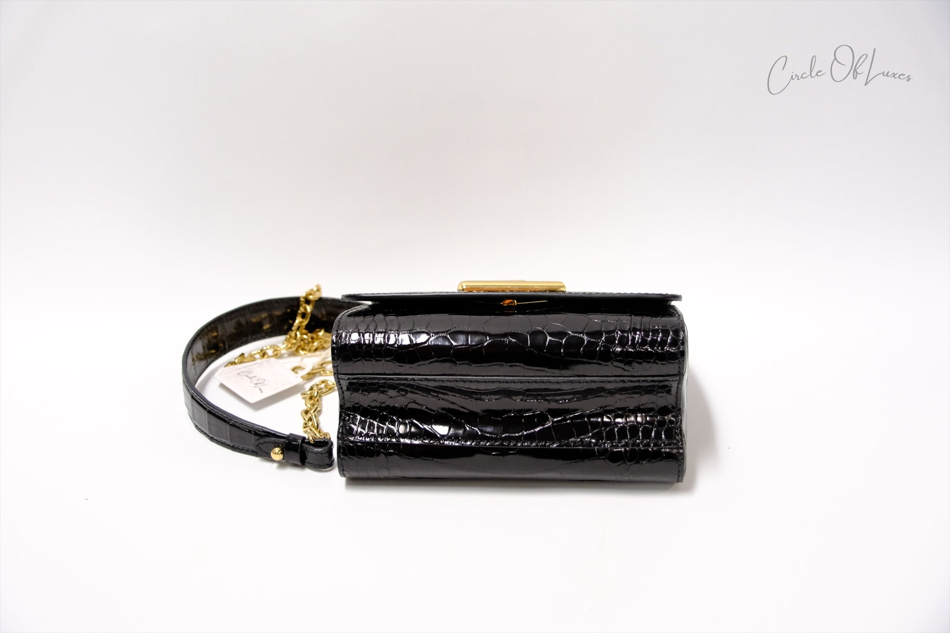 LOUIS VUITTON TWIST MINI BRILLIANT CROCODILE BLACK GHW
