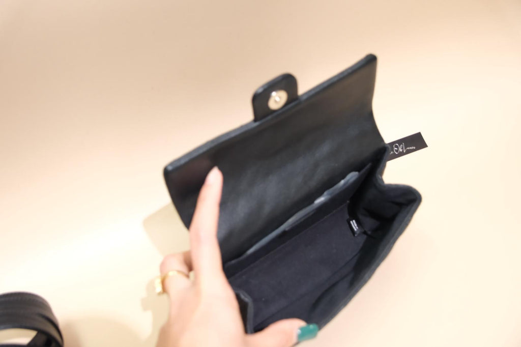 CHANEL 55 REISSUE BLACK CAVIAR BELT BAG SHW
