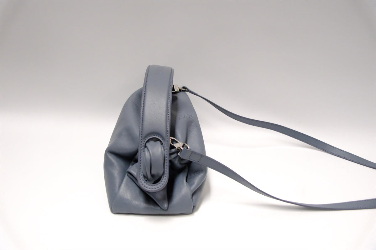 KENZO BLUE/GREY LEATHER BAG