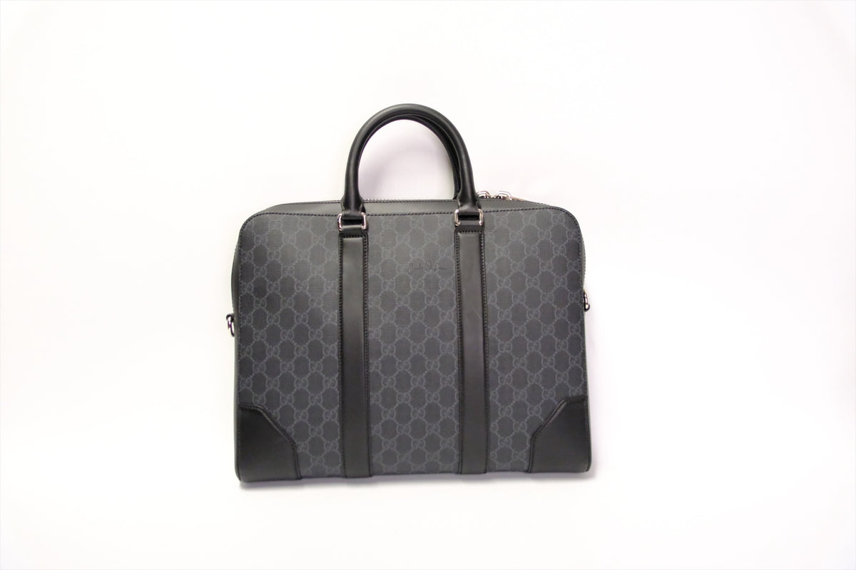 GUCCI SUPREME WEB STRAP BRIEFCASE BAG