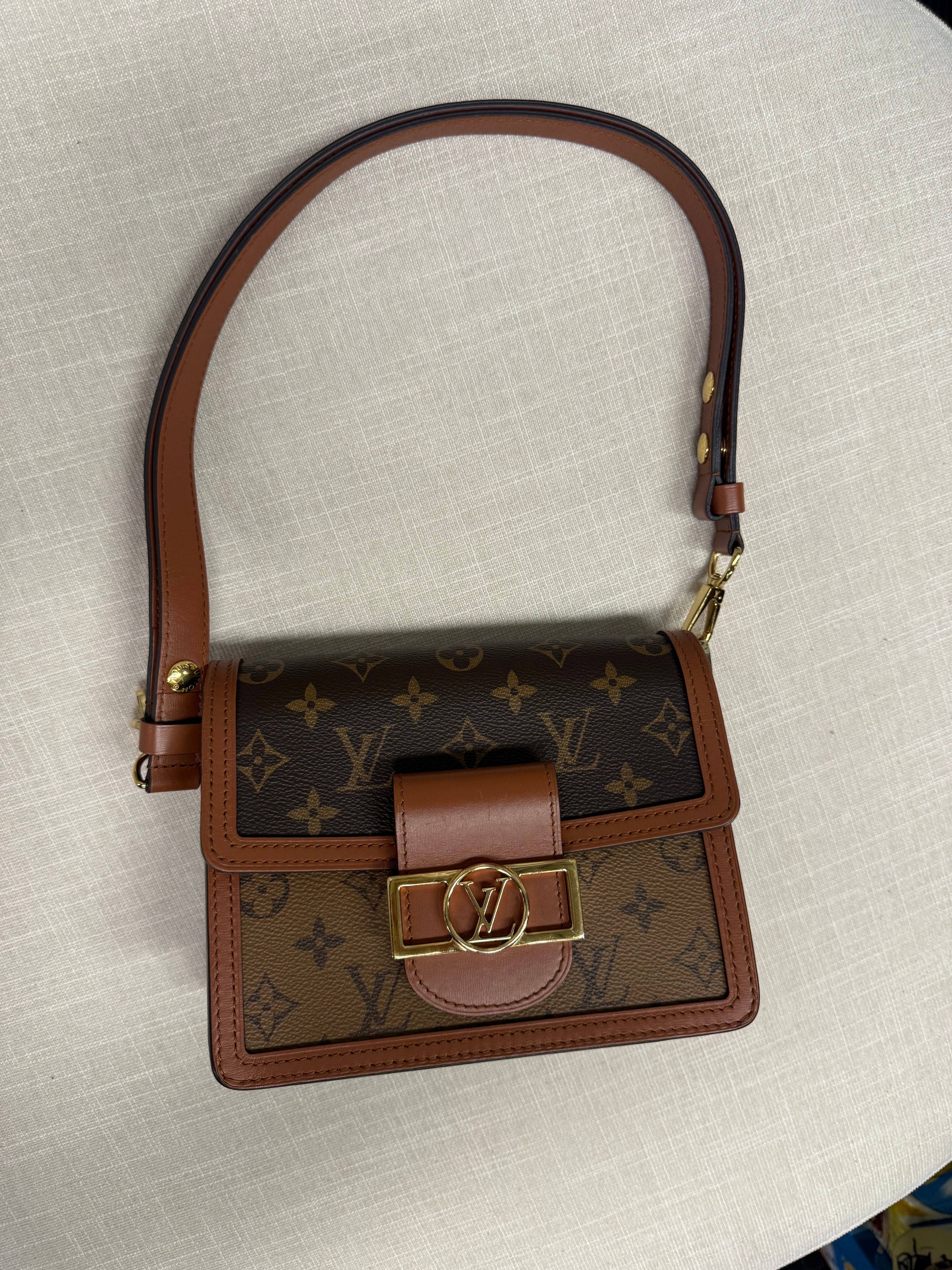 LOUIS VUITTON MINI DAUPHINE MONOGRAM REVERSE
