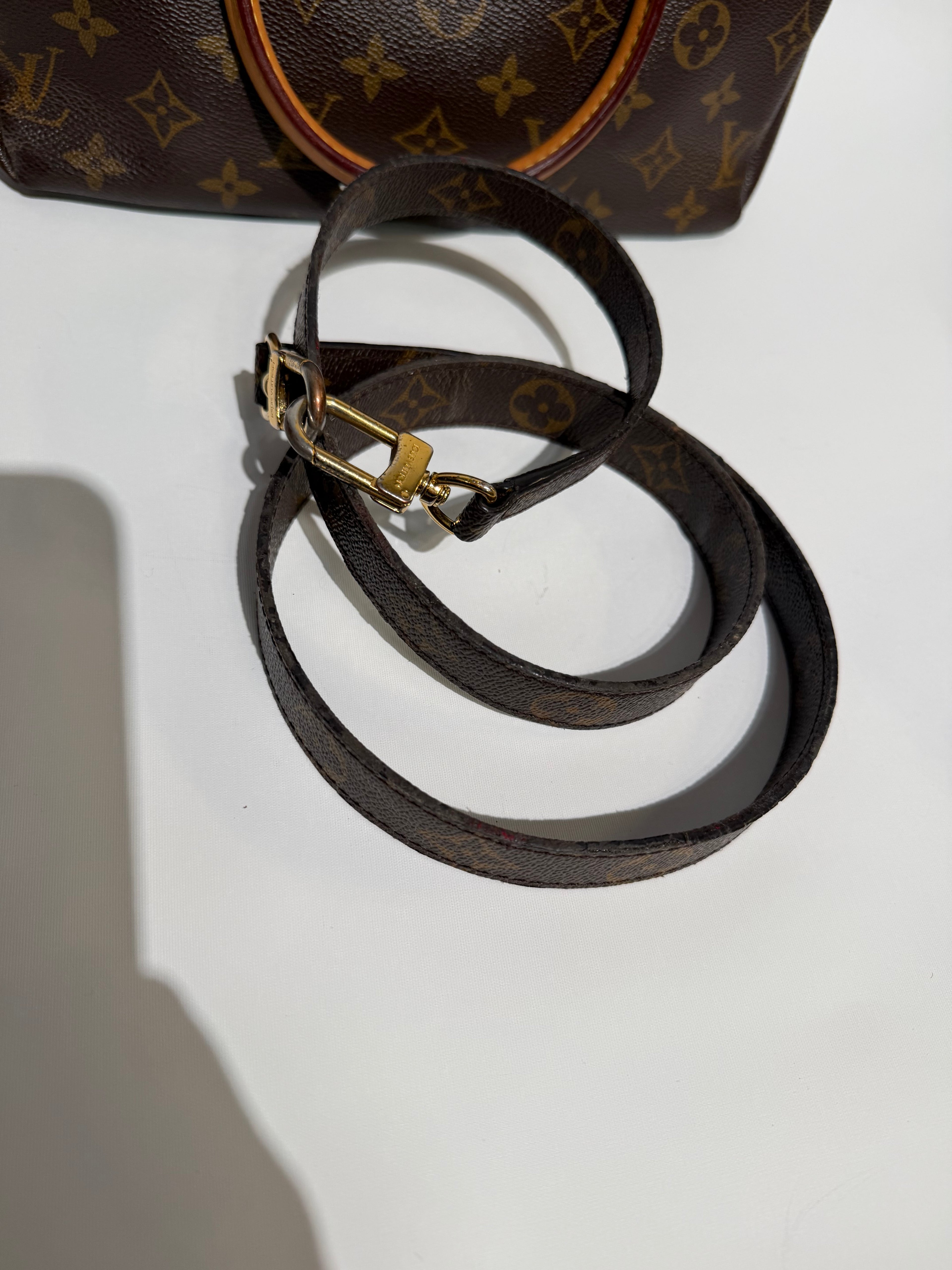 LOUIS VUITTON PALLAS BB MONOGRAM /RED