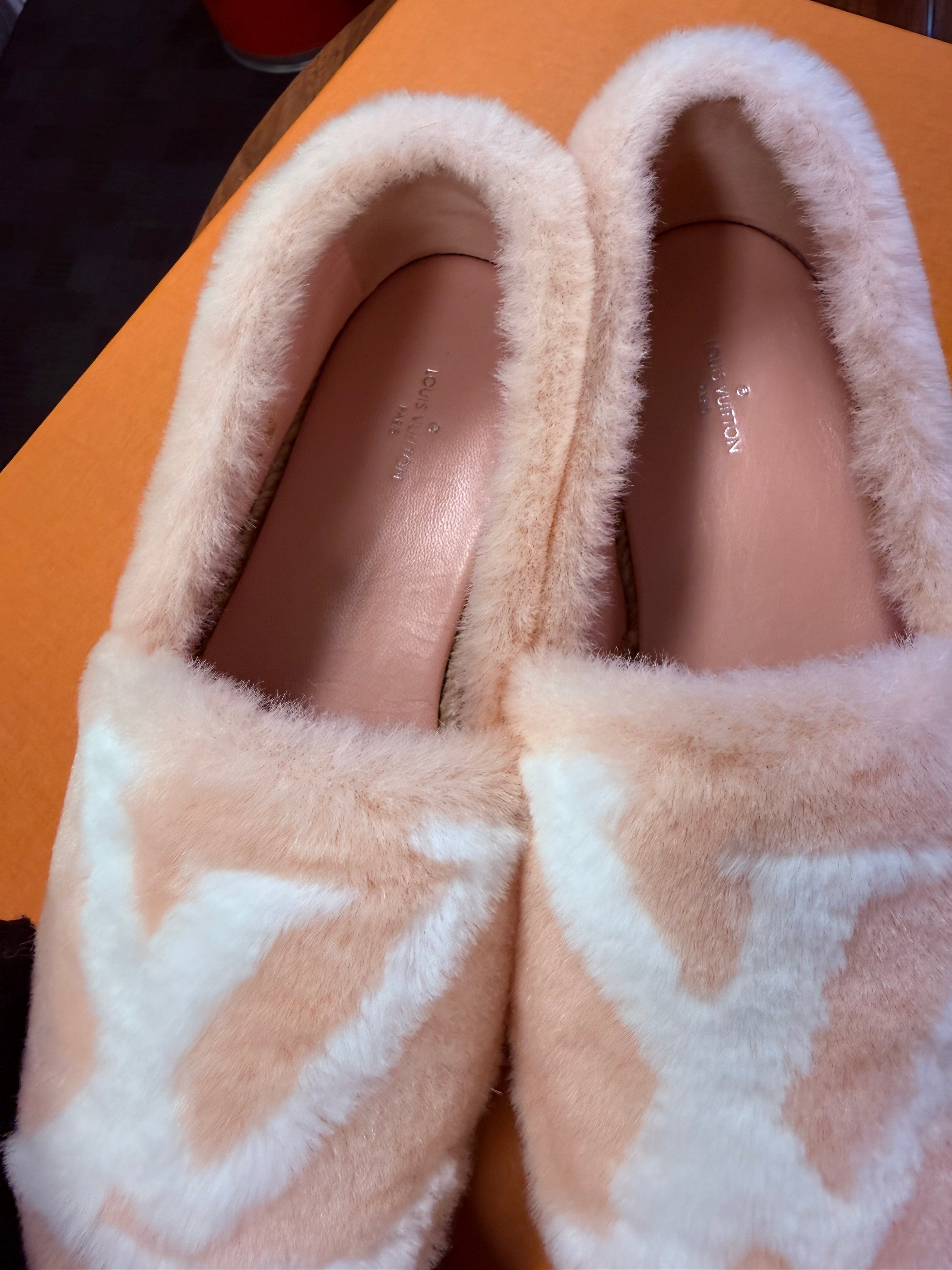 LOUIS VUITTON SEASHORE ESPADRILLES SIZE 38 PINK