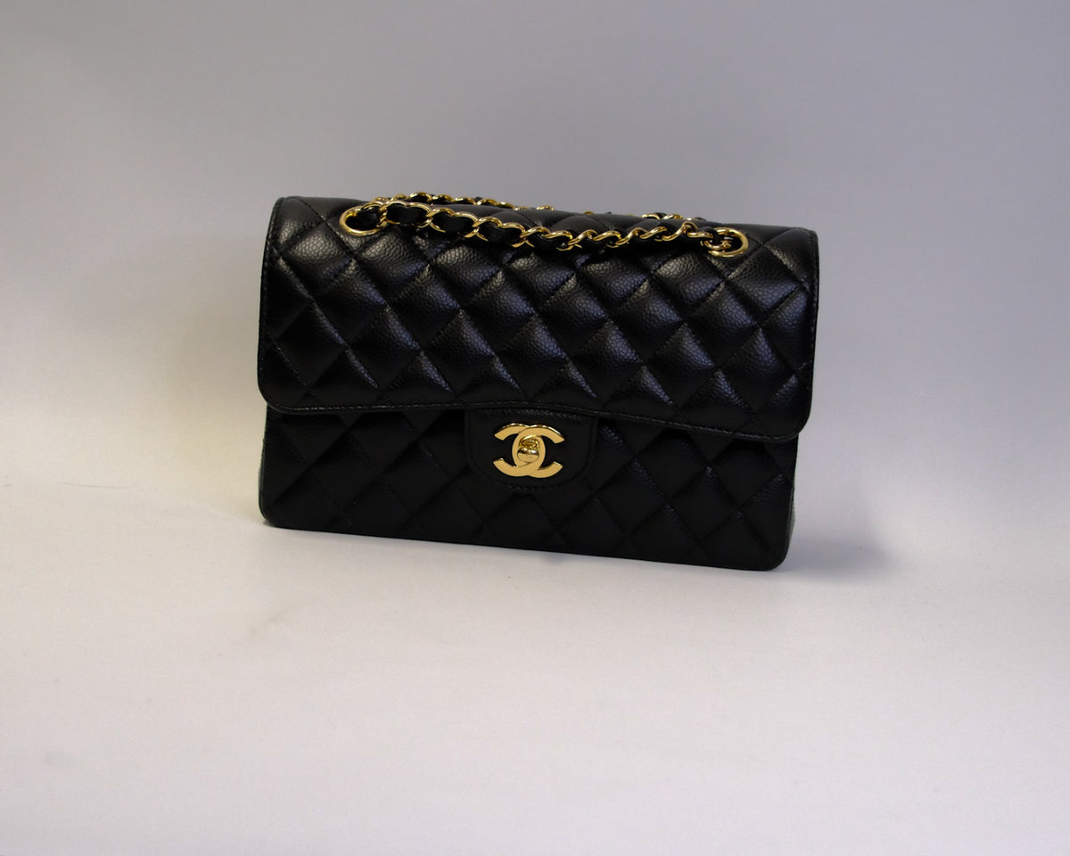 CHANEL SMALL CLASSIC FLAP CAVIAR GHW