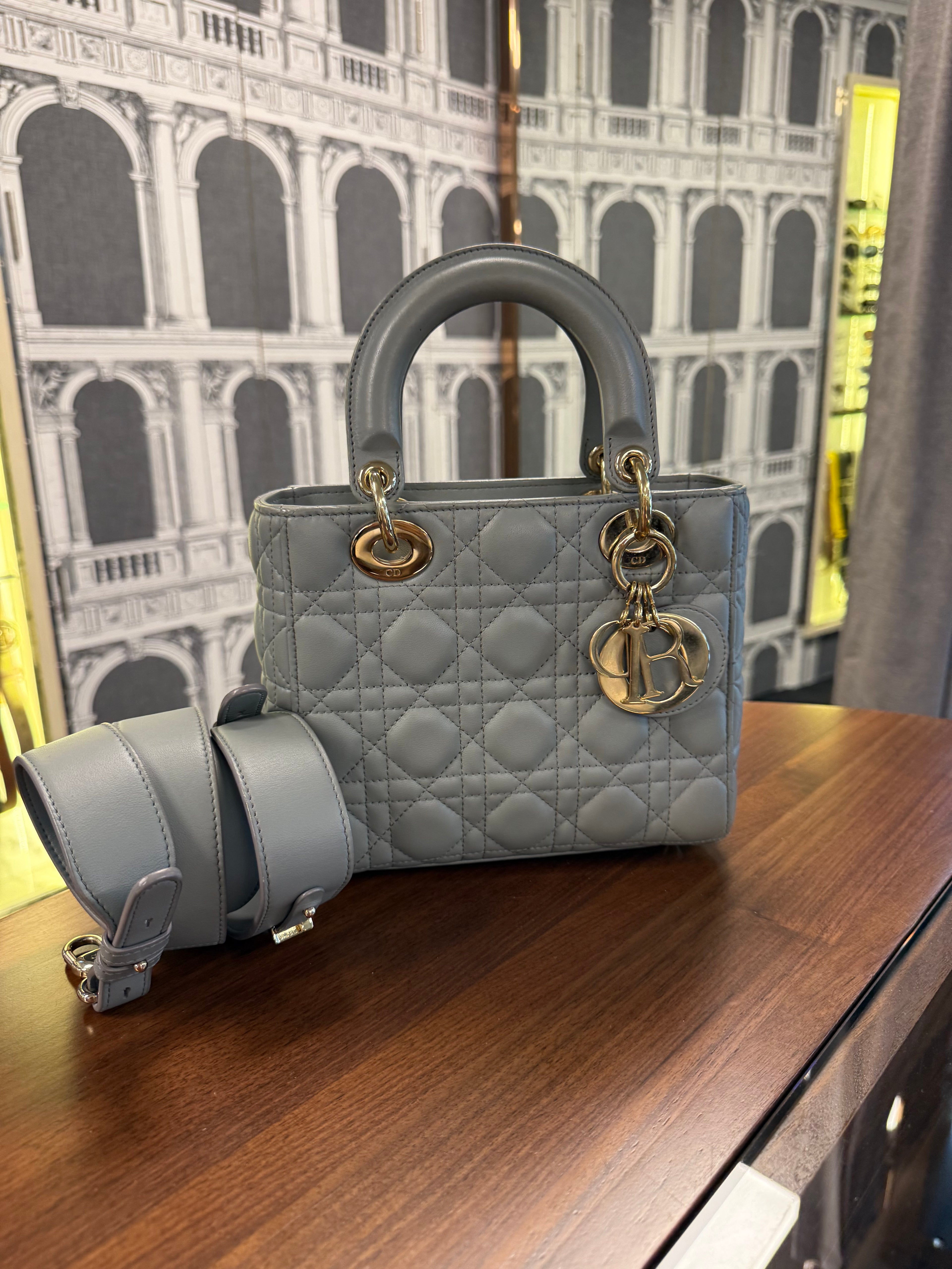 LAY DIOR SMALL CANNAGE GREY GHW