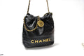 CHANEL C22 MINI BLACK GHW