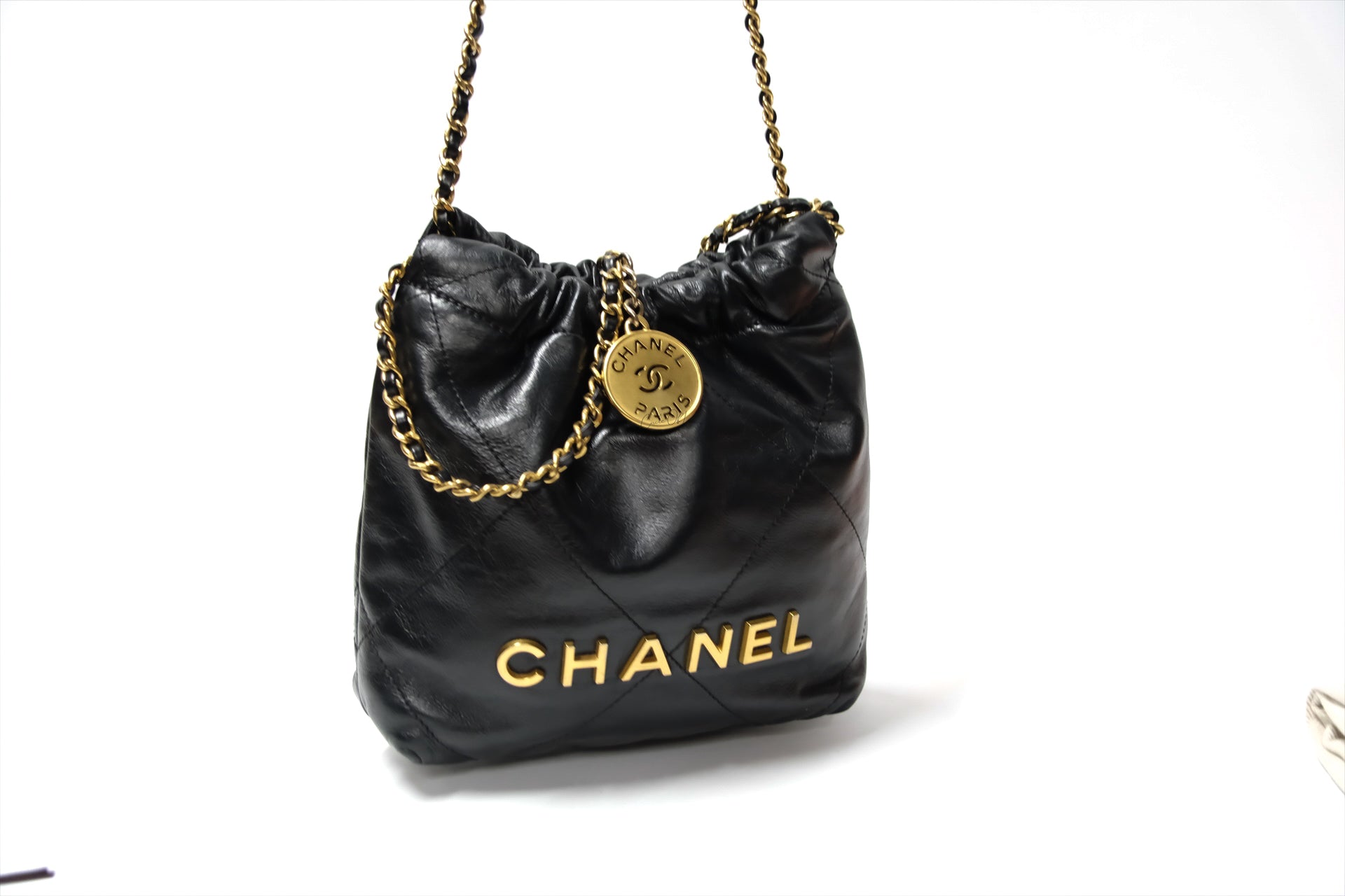 CHANEL C22 MINI BLACK GHW