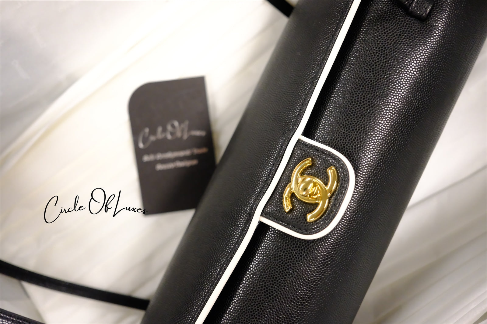 CC BOWLING ROUND CAVIAR  GHW BAG