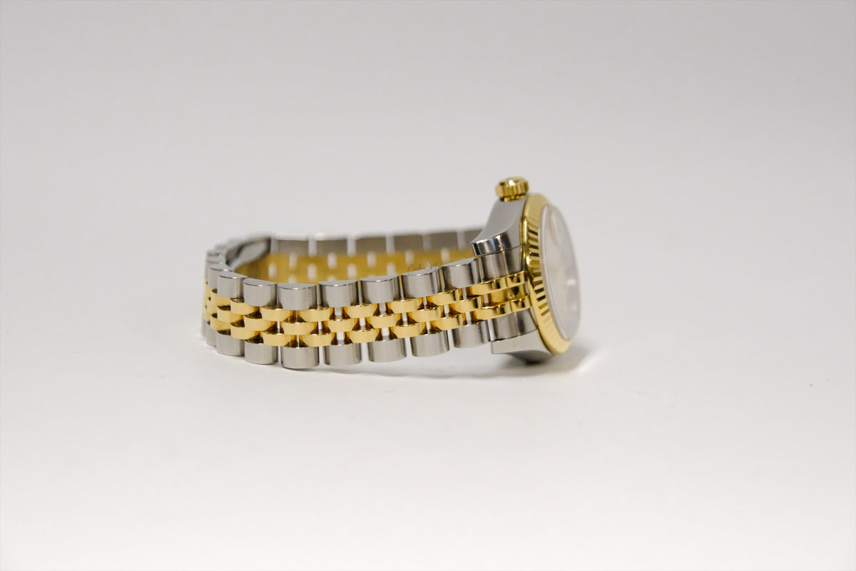 ROLEX 26mm DATEJUST COMPUTER FACE DIAMONDS DIAL TWOTONE .