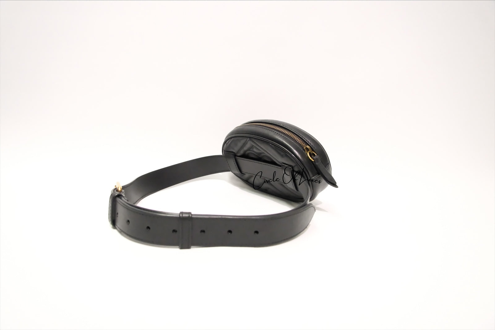 GUCCI MARMONT BUMBAG BLACK MATELASSE