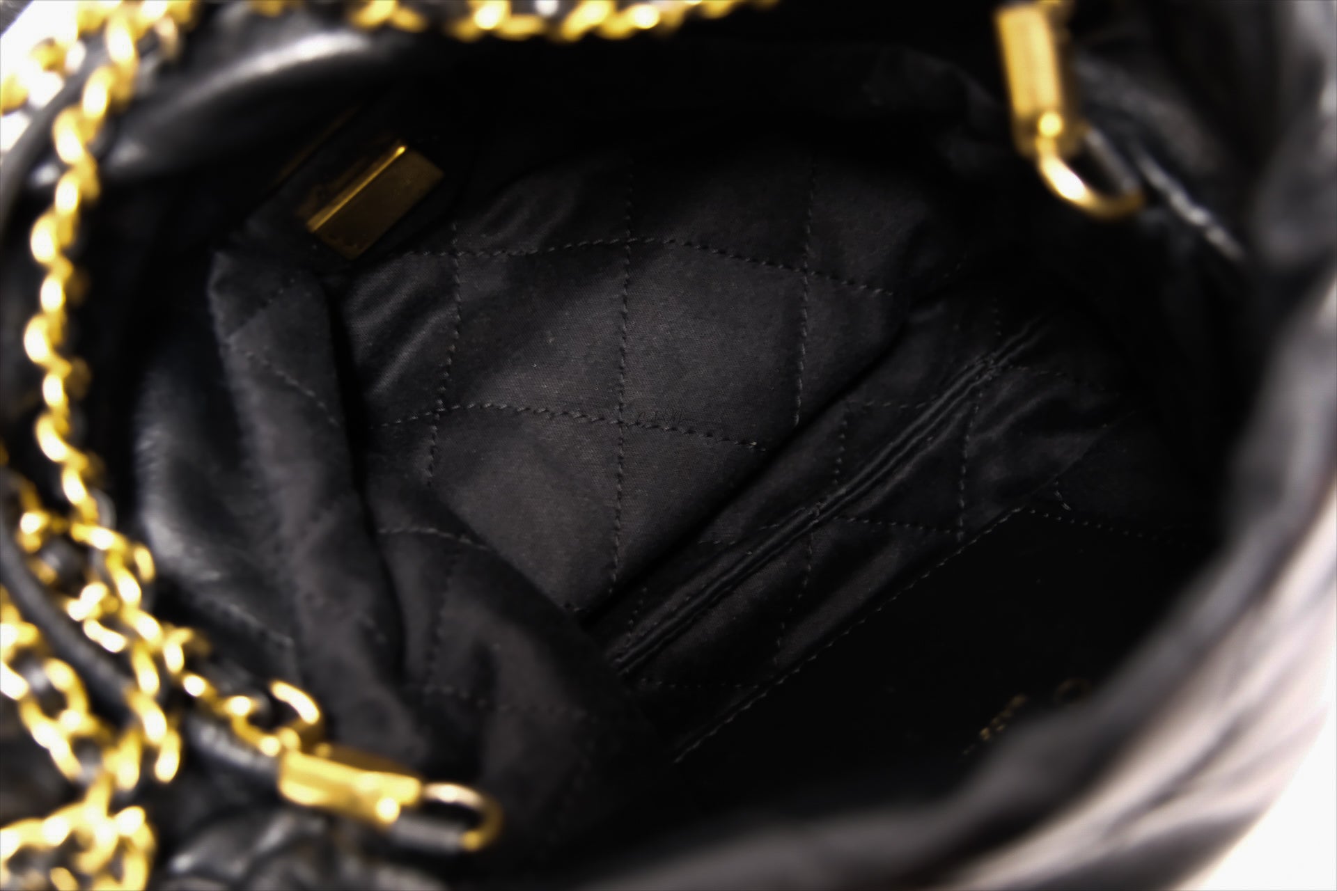 CHANEL C22 MINI BLACK GHW