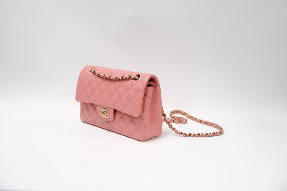 CHANEL CLASSIC SMALL PINK GHW