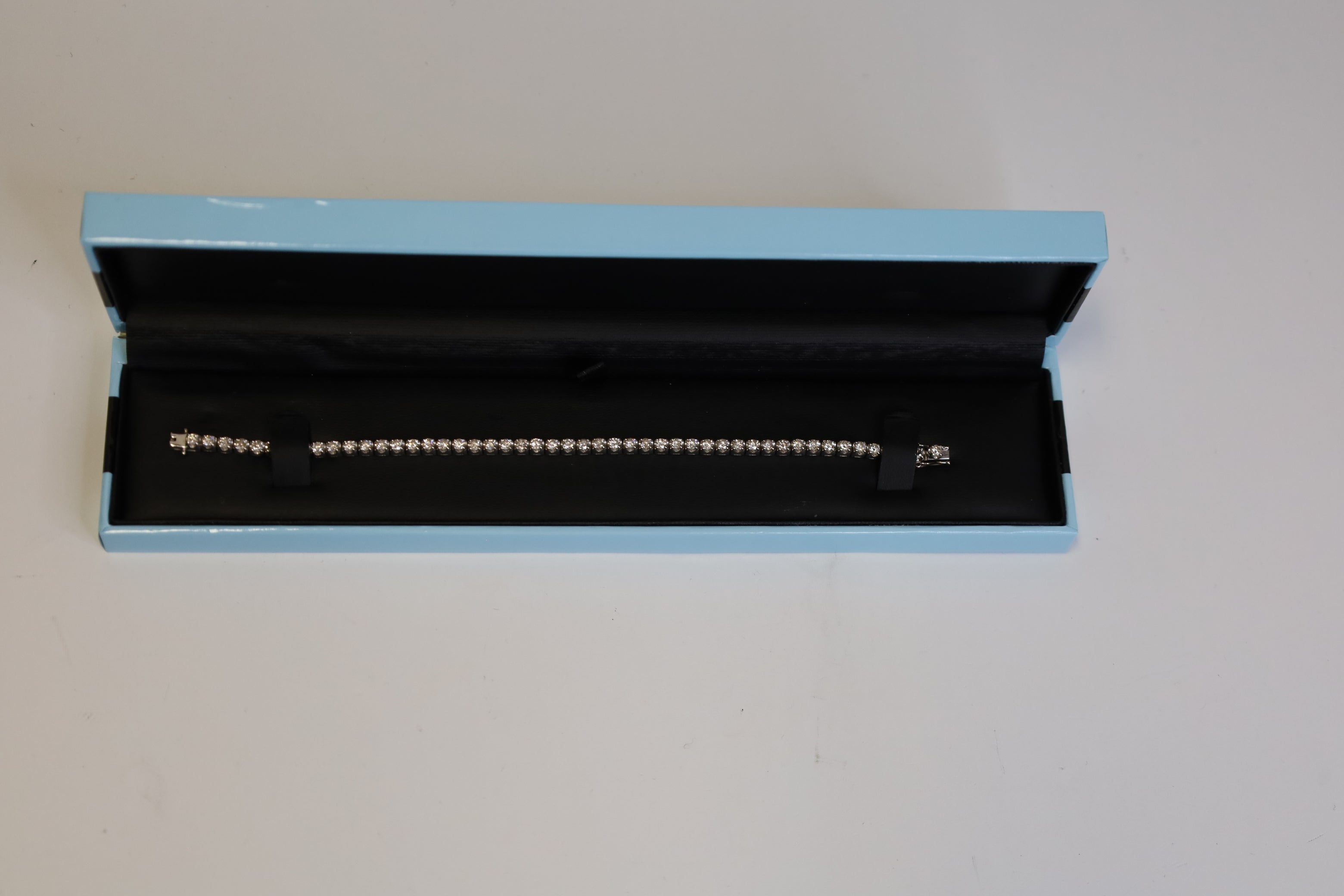 3.50ct natural diamonds white gold tennis braclet