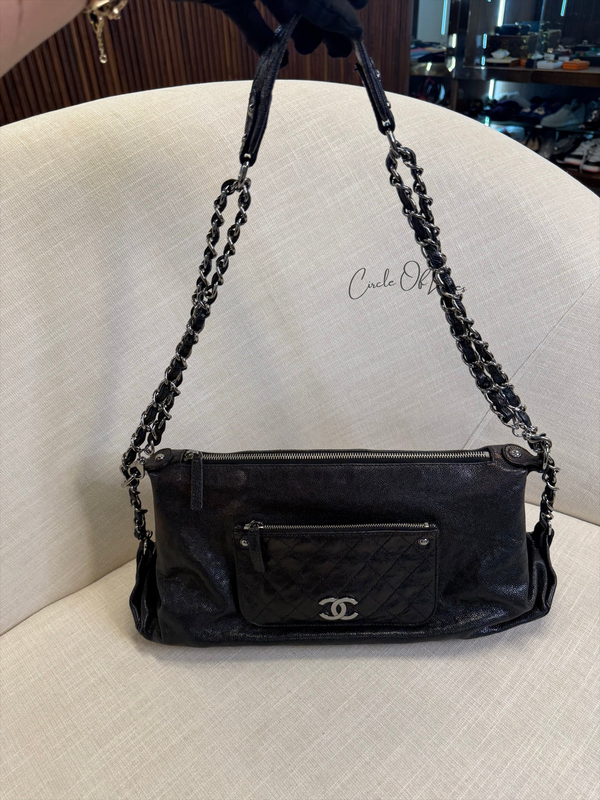 POCKET IN THE CITY CAVIAR BLACK METAL HW
