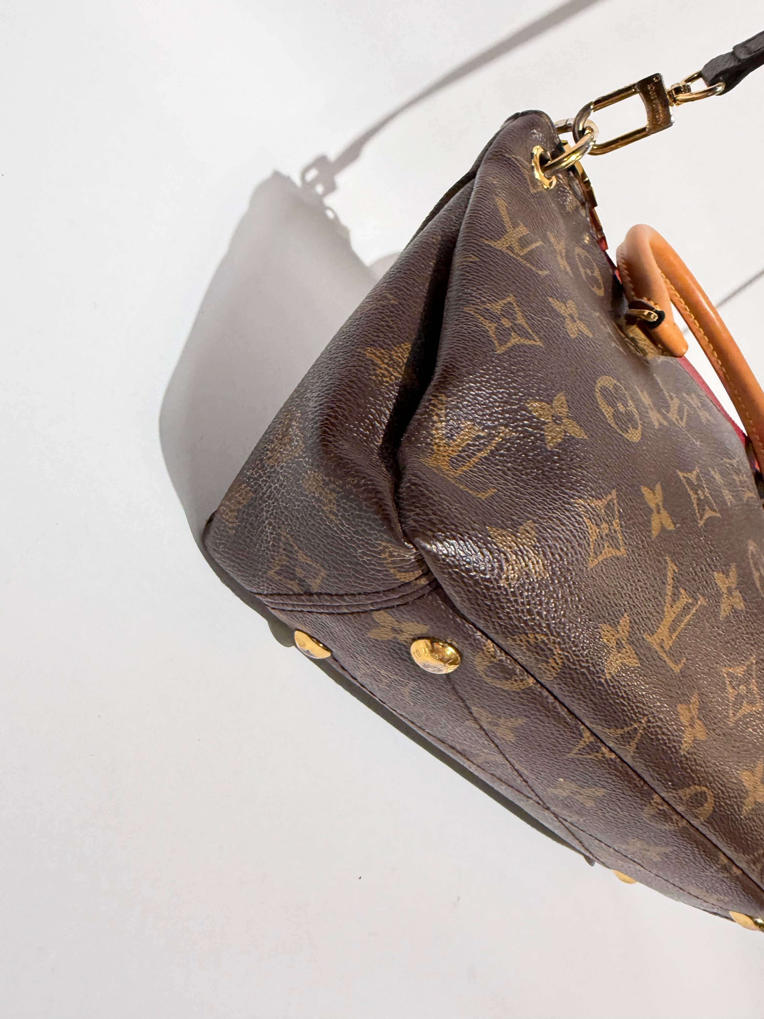 LOUIS VUITTON PALLAS BB MONOGRAM /RED