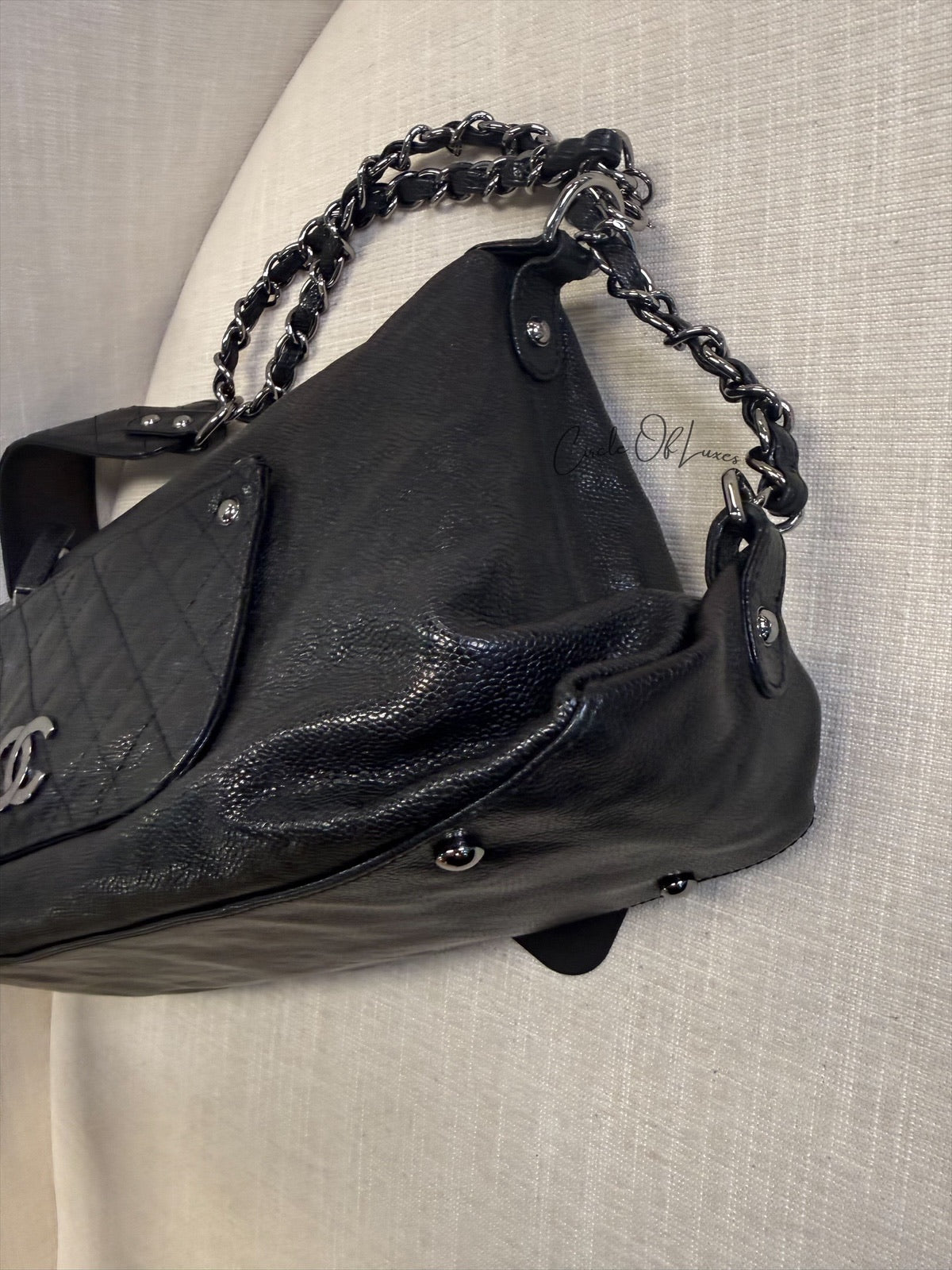 POCKET IN THE CITY CAVIAR BLACK METAL HW