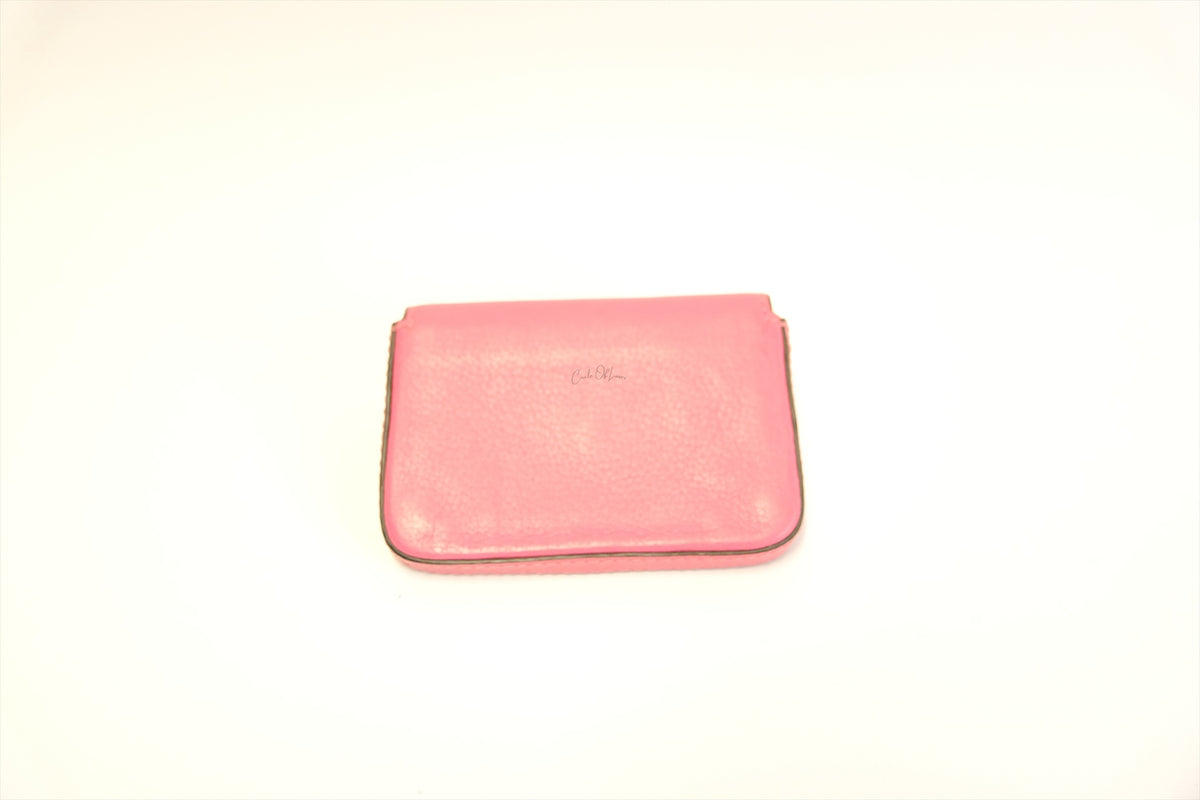 CELINE PADLOCK FLAP LEATHER CARD CASE