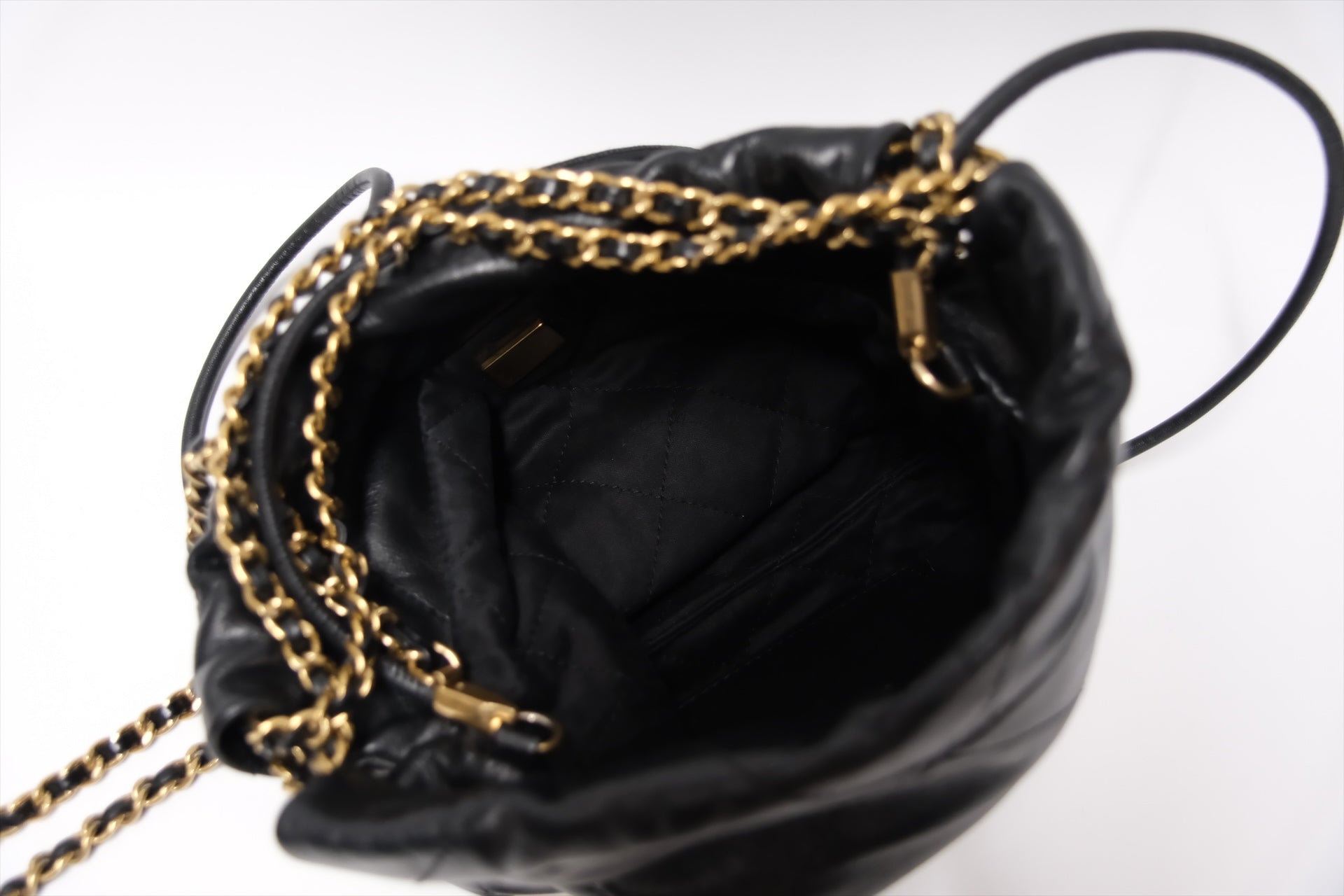 CHANEL C22 MINI BLACK GHW