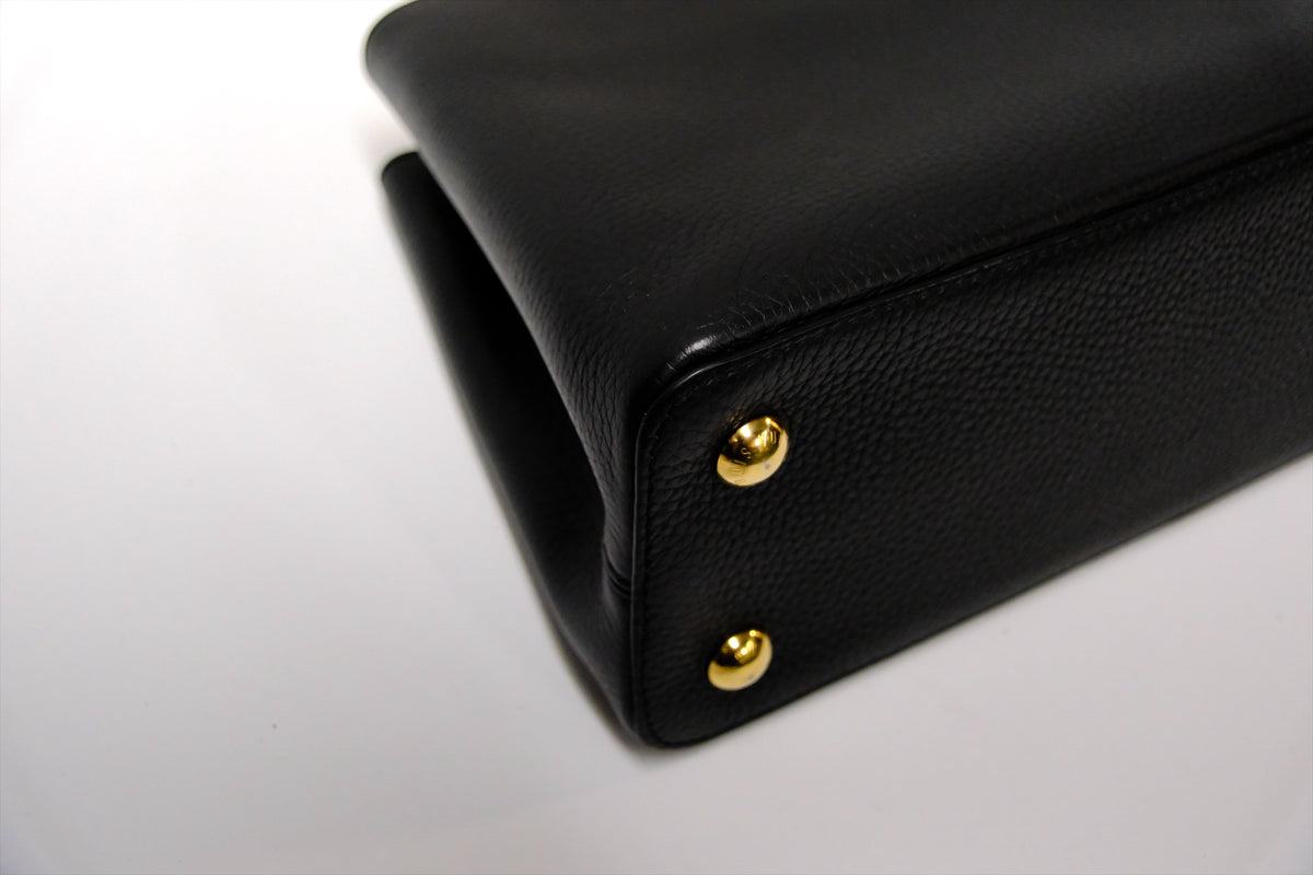 LOUIS VUITTON CAPUCINES MM BLACK /PINK