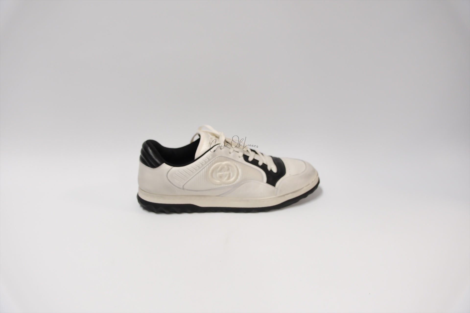 GUCCI MAC80 WHITE/BLACK SIZE 10.5 Men