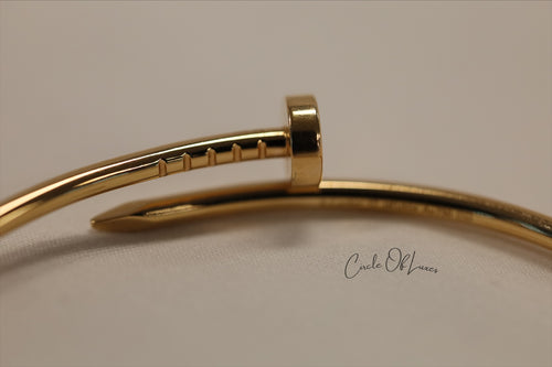 CARTIER JUSTE UNCLOU BRACELET SIZE 15 SMALL MODEL ROSE GOLD