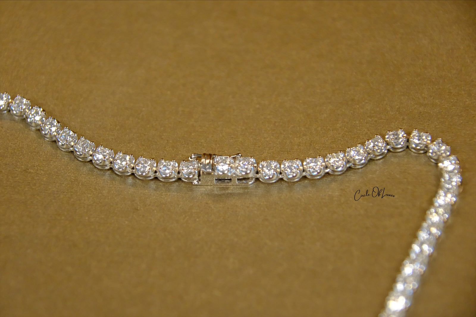 TENNIS NECKLACE DIAMONDS WHITE  GOLD