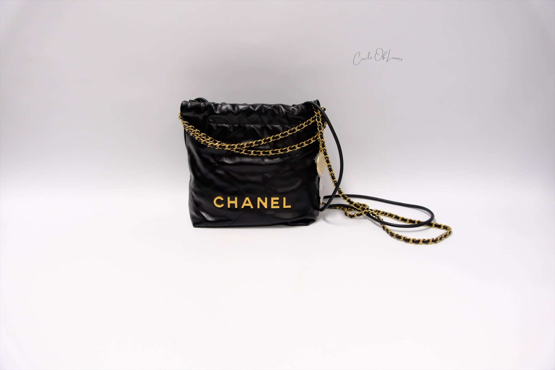 CHANEL C22 MINI BLACK GHW