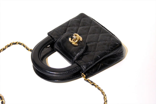 CHANEL NANO BLACK KELLY GHW