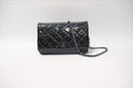 CHANEL BLUE PATENT BLUE WALLET ON CHAIN SHW