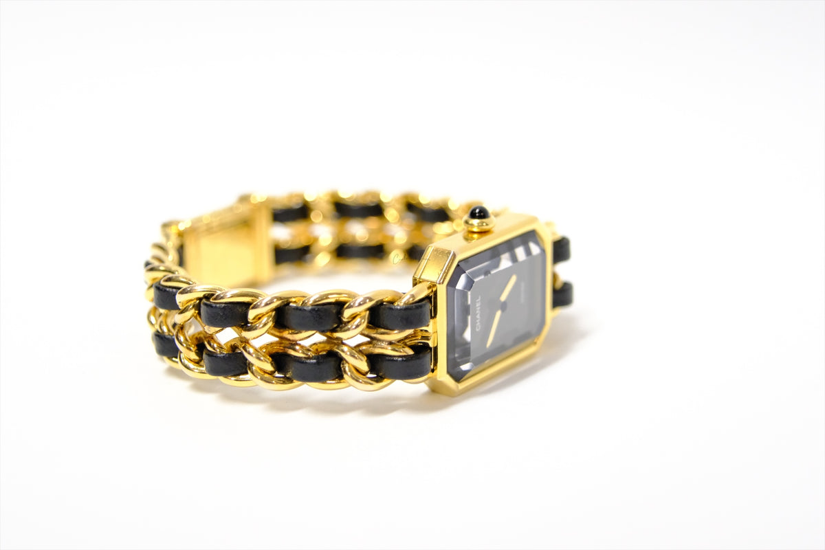 CHANEL VINTAGE WATCH 24K PLATE SIZE M