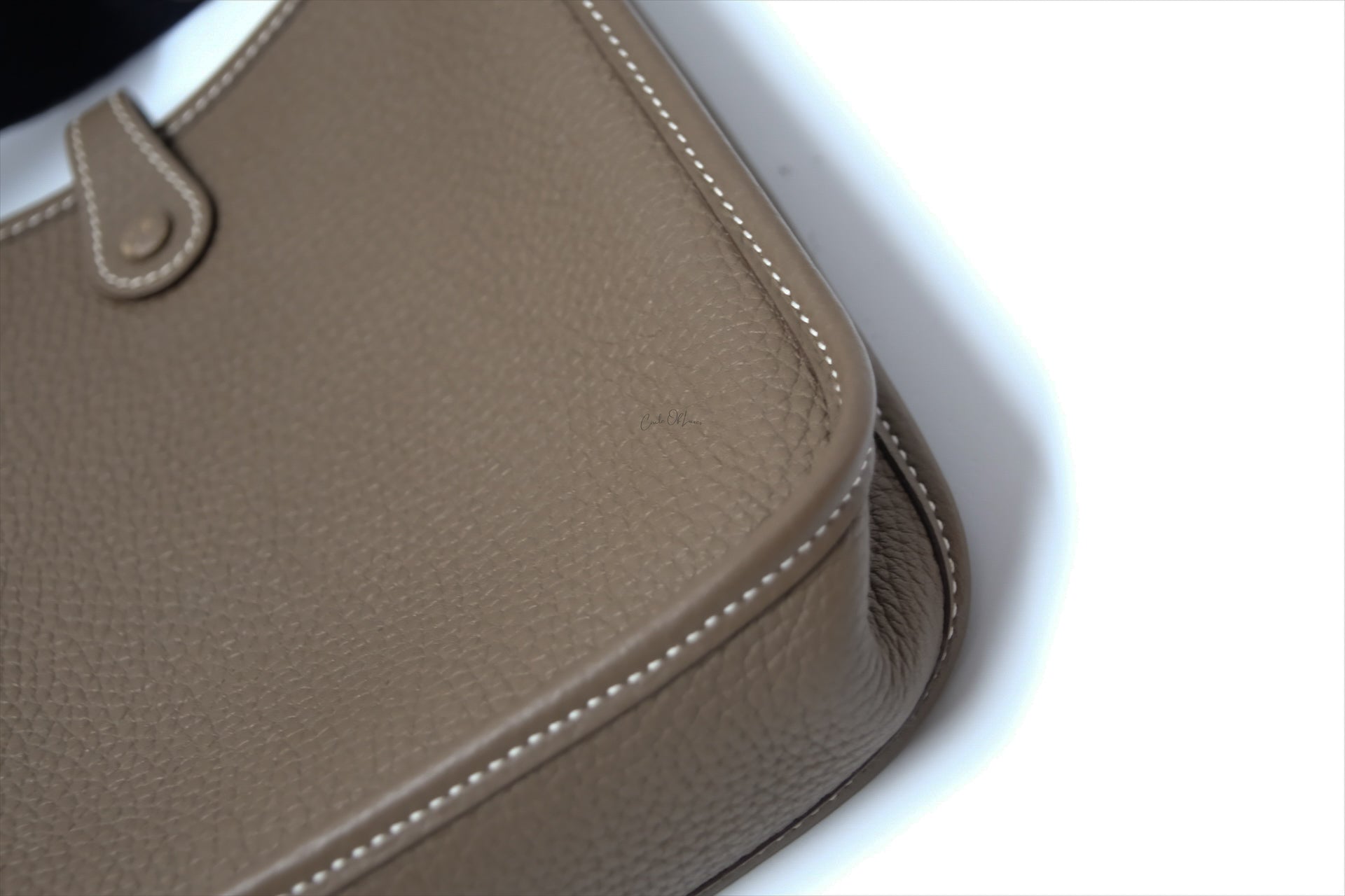 HERMES TPM MINI EVELYNE ETOUPE /BLEU INDIGO SHW