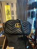 GUCCI SMALL CAMERA MARMONT BLACK GHW